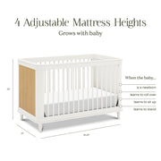 Namesake Marin with Cane 3-in-1 Convertible Crib