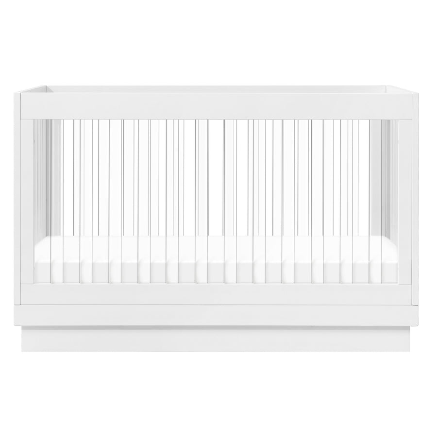 Babyletto Harlow Acrylic 3-in-1 Convertible Crib with Toddler Bed Conversion Kit