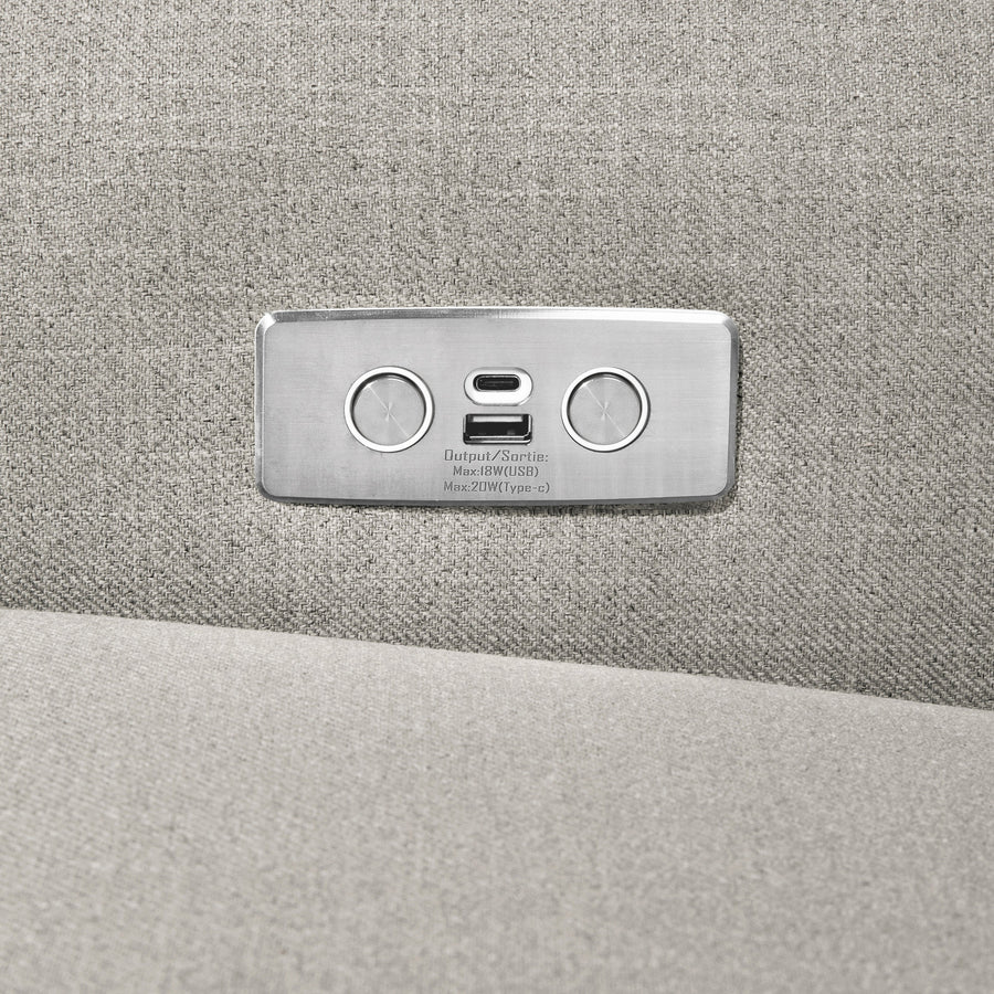 Monogram by Namesake Monroe Power Recliner and Swivel Glider