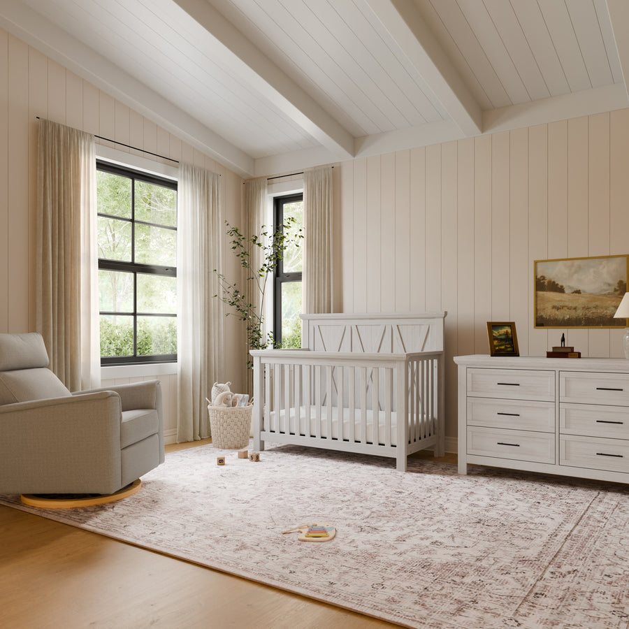 Monogram by Namesake Emory Farmhouse 4-in-1 Convertible Crib