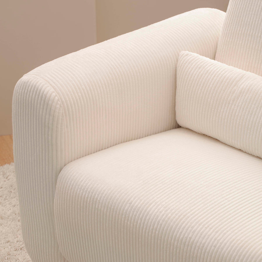 Babyletto Tuba Extra Wide Swivel Glider in Corduroy