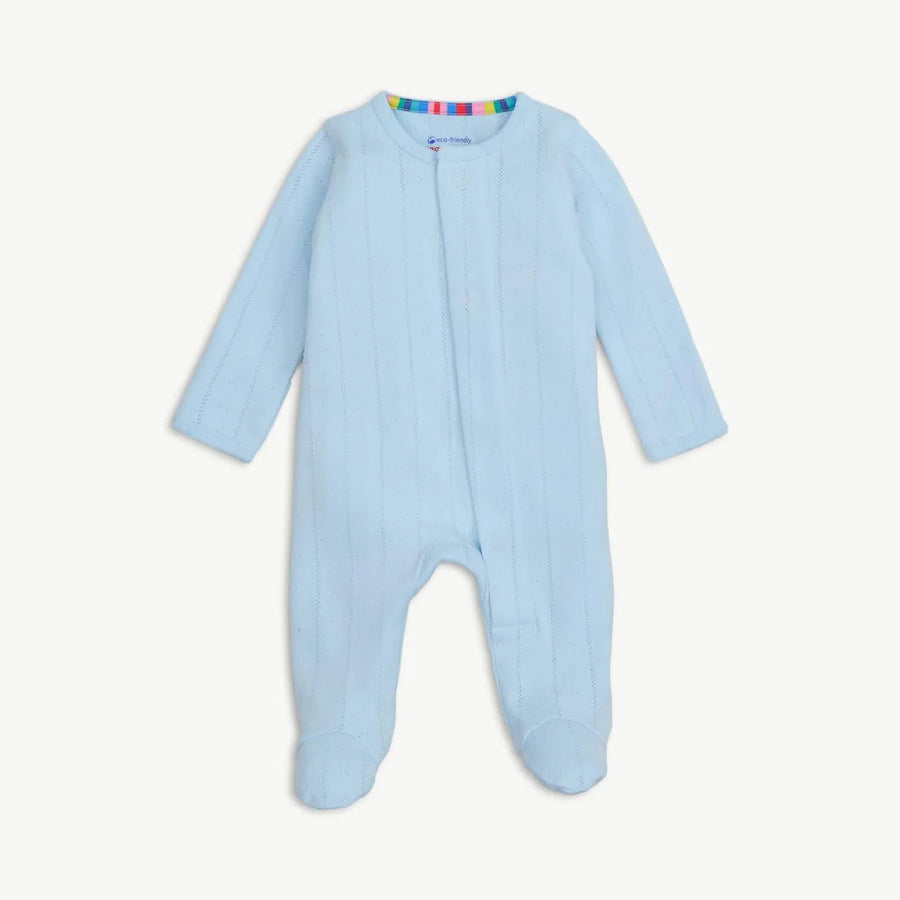 Magnetic Me | Solid Pointelle Footie