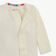 Magnetic Me | Solid Pointelle Footie