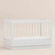Babyletto Harlow Acrylic 3-in-1 Convertible Crib with Toddler Bed Conversion Kit