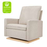 Babyletto Cali Pillowback Chair and a Half Glider in Eco-Performance Fabric | Water Repellent & Stain Resistant