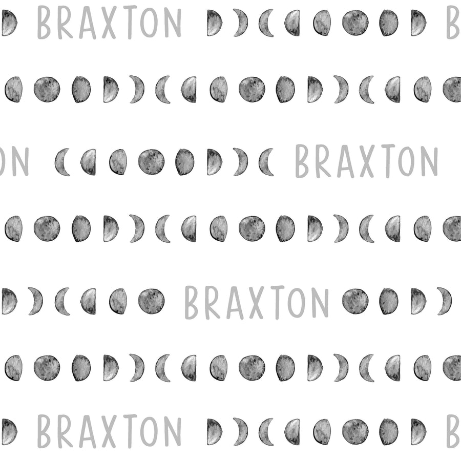 Sugar + Maple Personalized Bib | Moon Phases