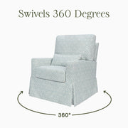 Morris & Co. x Namesake Crawford Pillowback Comfort Swivel Glider
