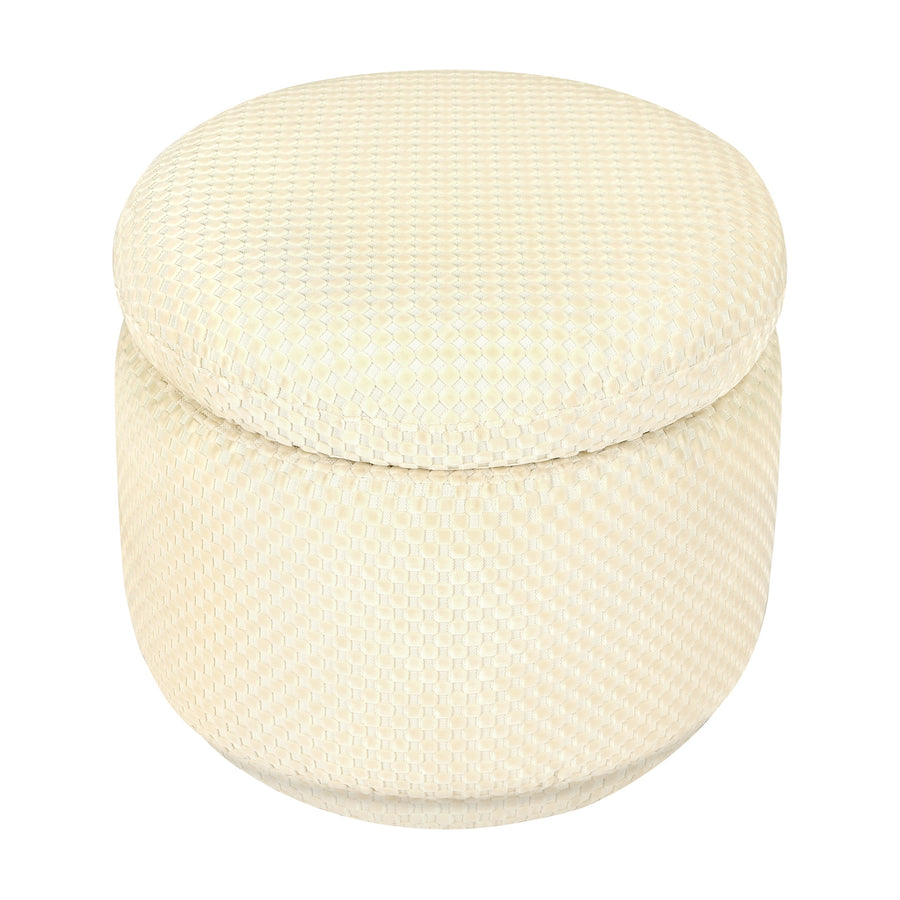 Babyletto Enoki Storage Ottoman in Velvet Checker