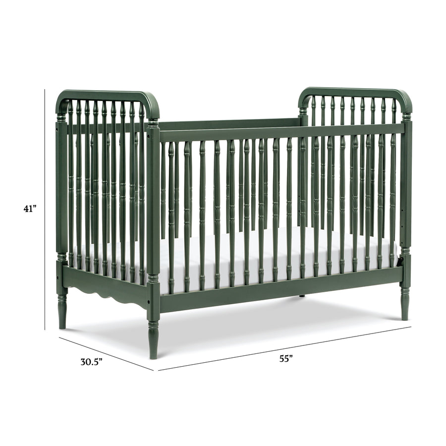 Namesake Liberty 3-in-1 Convertible Spindle Crib with Toddler Bed Conversion Kit