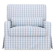 Namesake Crawford Pillowback Chair and a Half Comfort Swivel Glider