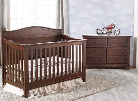 Pali | Napoli Curve-Top Forever Crib + Double Dresser