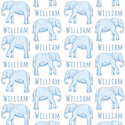 Sugar + Maple Plush Minky Fleece Personalized Blanket | Elephant