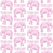 Sugar + Maple Plush Minky Fleece Personalized Blanket | Elephant