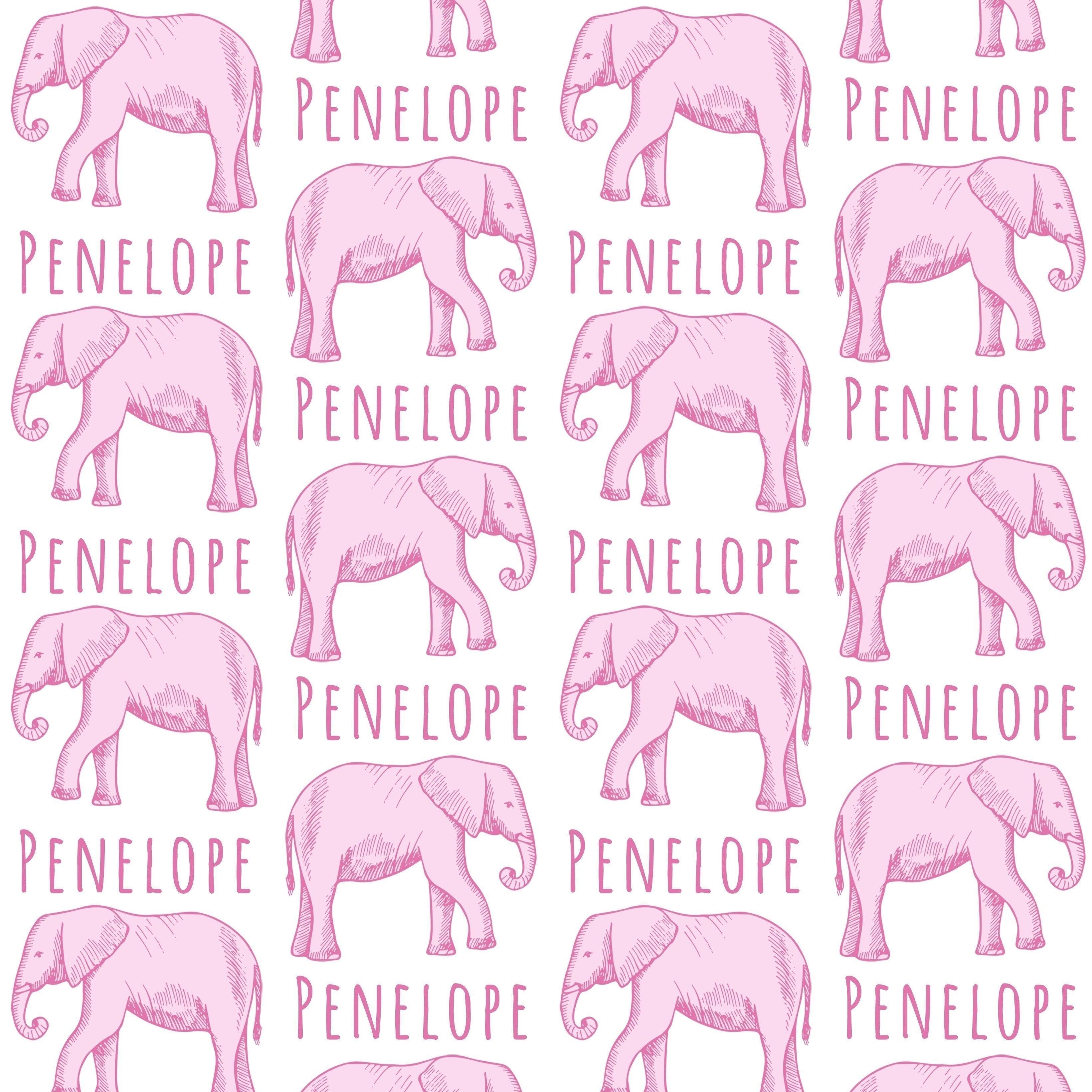 Sugar + Maple Personalized Bib | Elephant