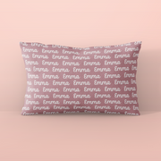 Sugar + Maple Custom Pillow | Centered Name + Repeating Name