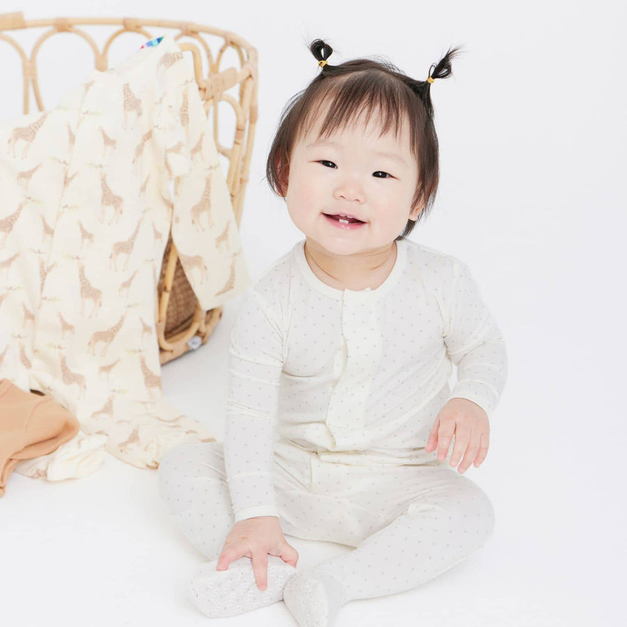 Magnetic Me | Pin Dot Cream Footie