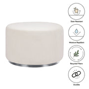 Babyletto Tuba Gliding Ottoman in Eco-Performance Fabric | Water Repellent & Stain Resistant