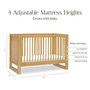 Namesake Nantucket 3-in-1 Convertible Crib with Toddler Bed Conversion Kit