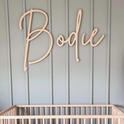Sugar + Maple Custom Wood Name Sign