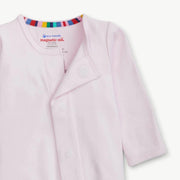 Magnetic Me | Solid Pink Cotton Footie