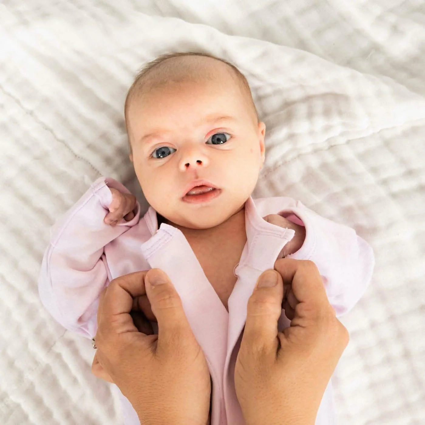 Magnetic Me | Solid Pink Cotton Footie