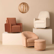 Babyletto Enoki Storage Ottoman in Velvet Checker