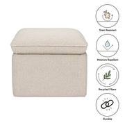 Babyletto Cali Storage Ottoman in Eco-Performance Fabric | Water Repellent & Stain Resistant