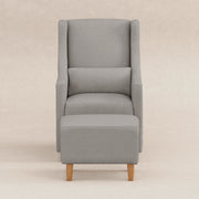 Babyletto Toco Swivel Glider and Ottoman in Eco-Performance Fabric | Water Repellent & Stain Resistant