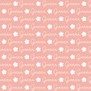 Sugar + Maple Personalized Towel | Repeating Name with Icon
