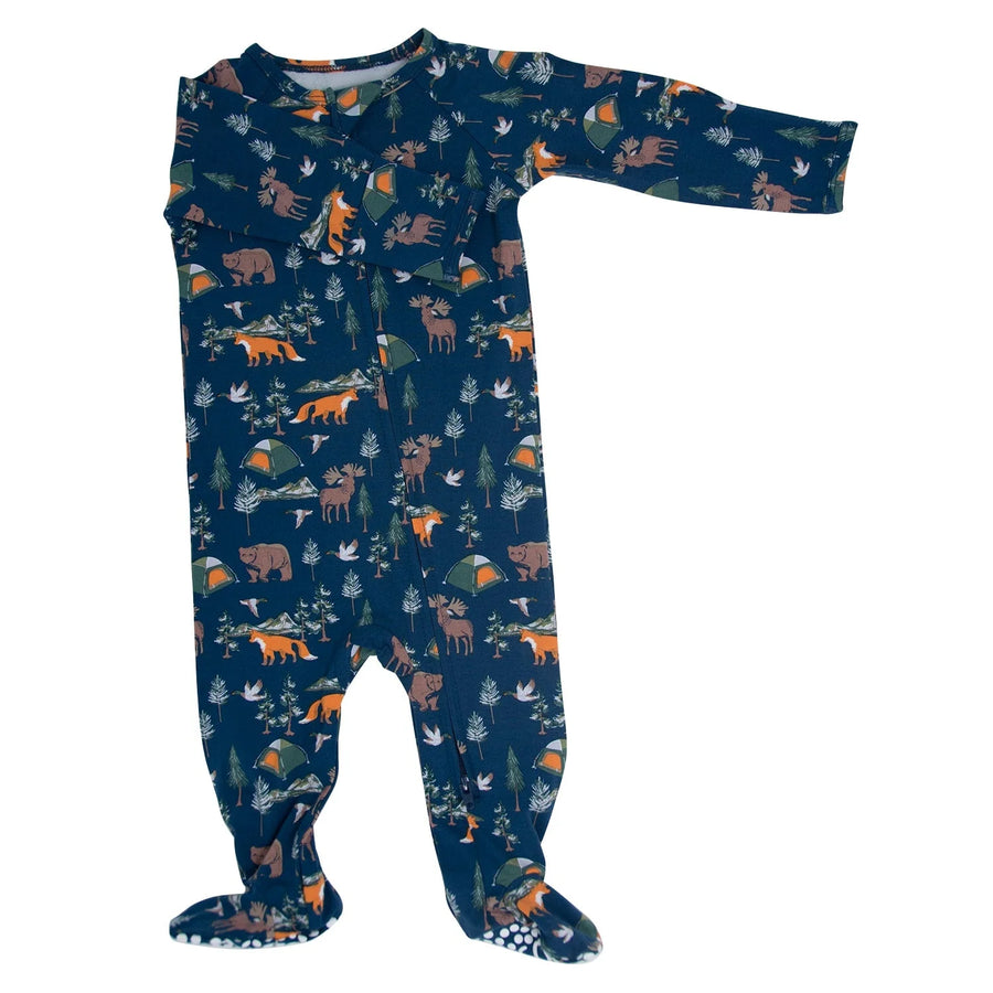 Sweet Bamboo | True Grit Zipper Footie