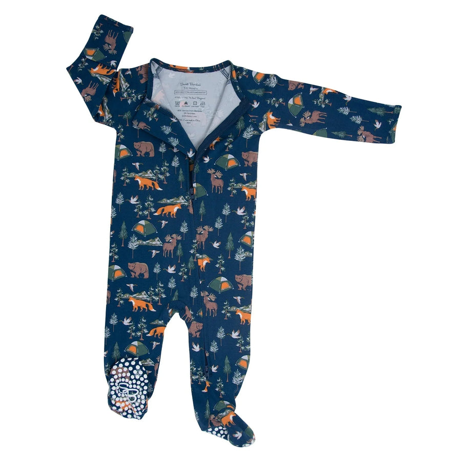 Sweet Bamboo | True Grit Zipper Footie