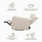 Namesake Willa Plus Power Glider Recliner + Power Headrest