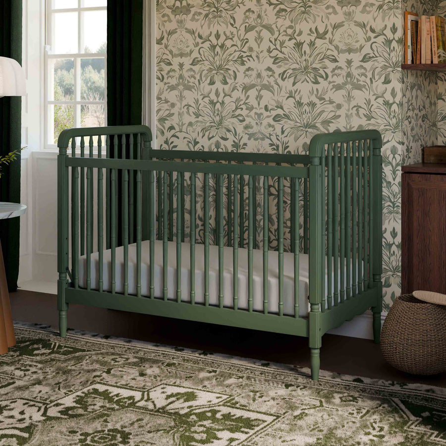 Namesake Liberty 3-in-1 Convertible Spindle Crib with Toddler Bed Conversion Kit