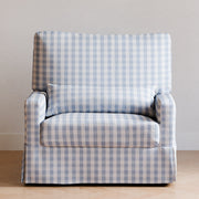 Namesake Crawford Pillowback Chair and a Half Comfort Swivel Glider