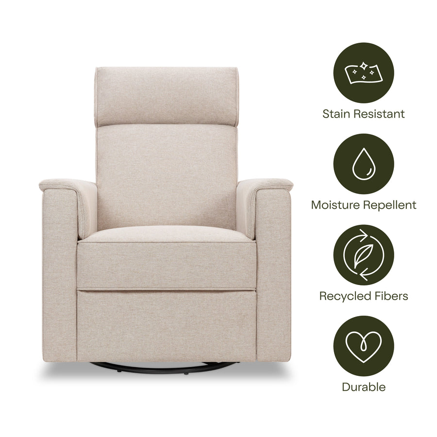 Namesake Willa Deluxe Power Recliner and Swivel Glider with Heat & Massage