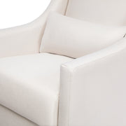 Babyletto Toco Swivel Glider and Ottoman in Eco-Performance Fabric | Water Repellent & Stain Resistant