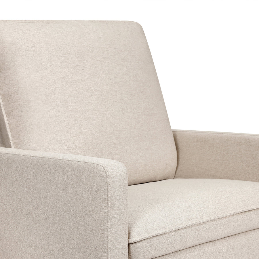 Babyletto Cali Pillowback Chair and a Half Glider in Eco-Performance Fabric | Water Repellent & Stain Resistant