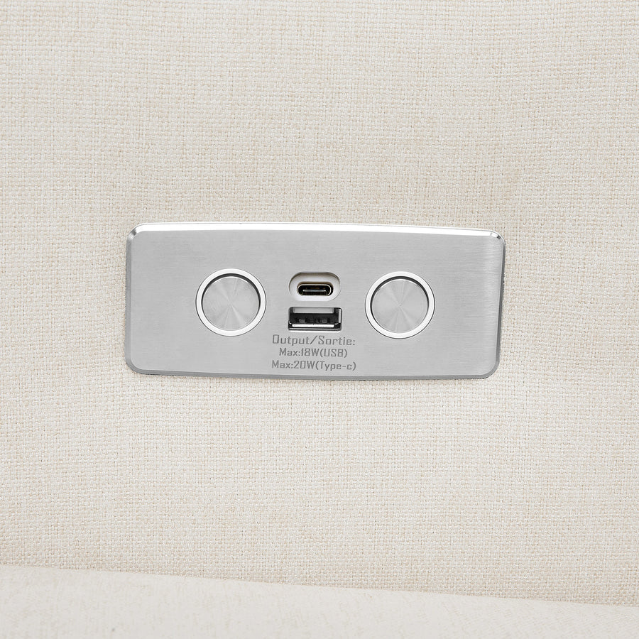 Babyletto Kiwi Electronic Recliner and Swivel Glider with USB port