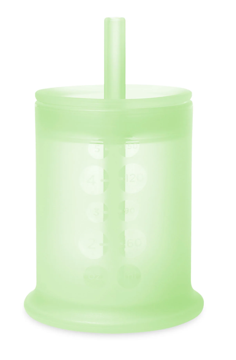 Olababy Silicone Training Cup with Lid + Straw