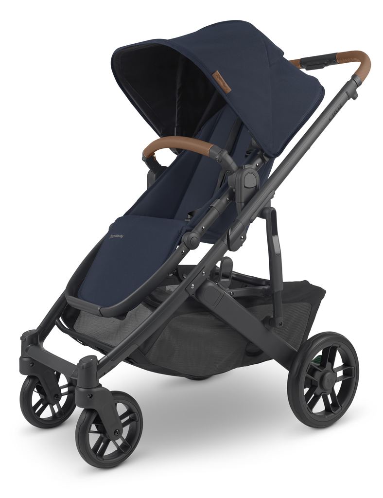 uppababy cruz v2 stroller in noa side angle view